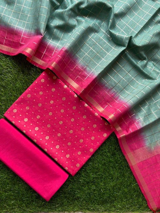 PINK JANAKI BANARASI SUIT