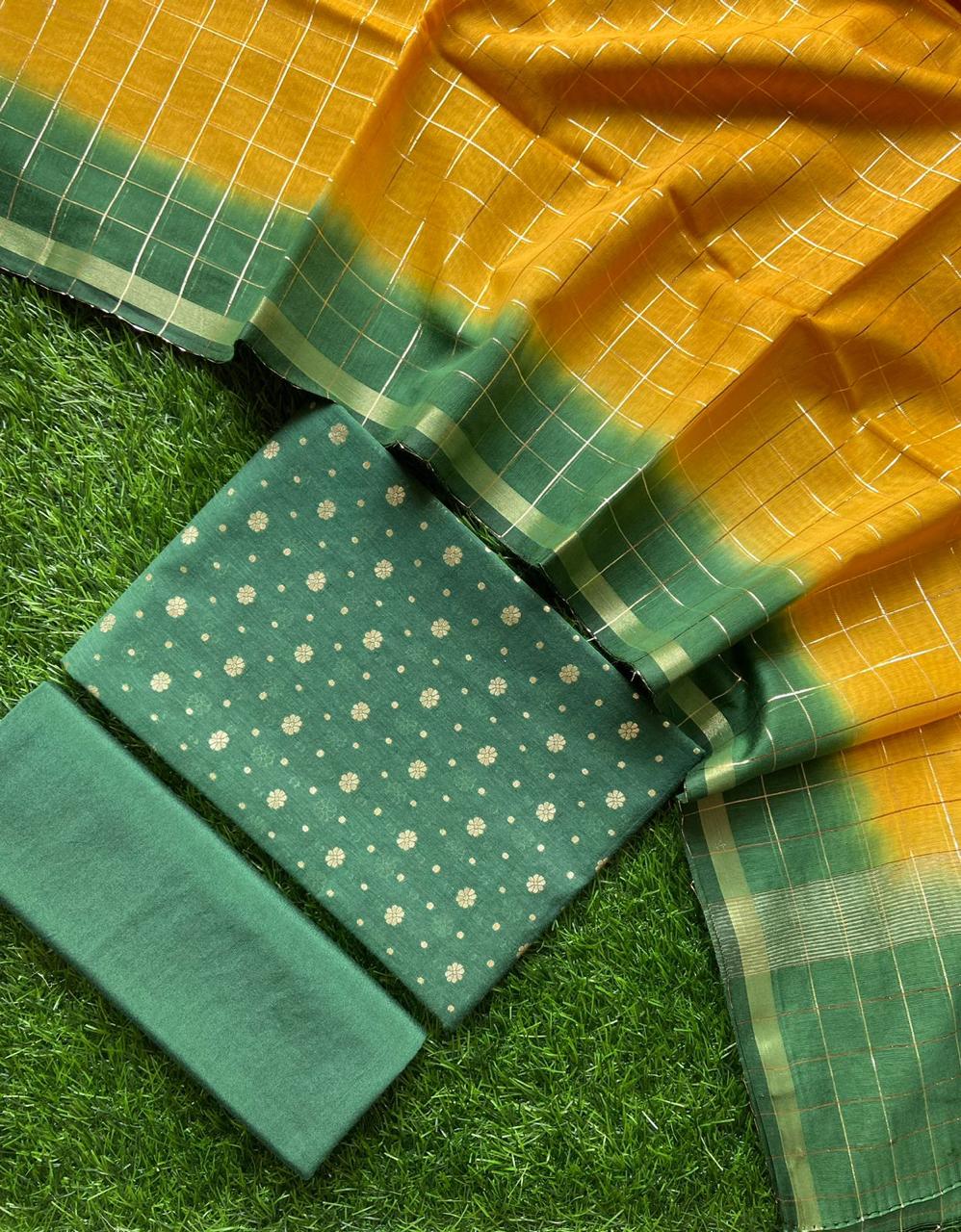 GREEN JANAKI BANARASI SUIT