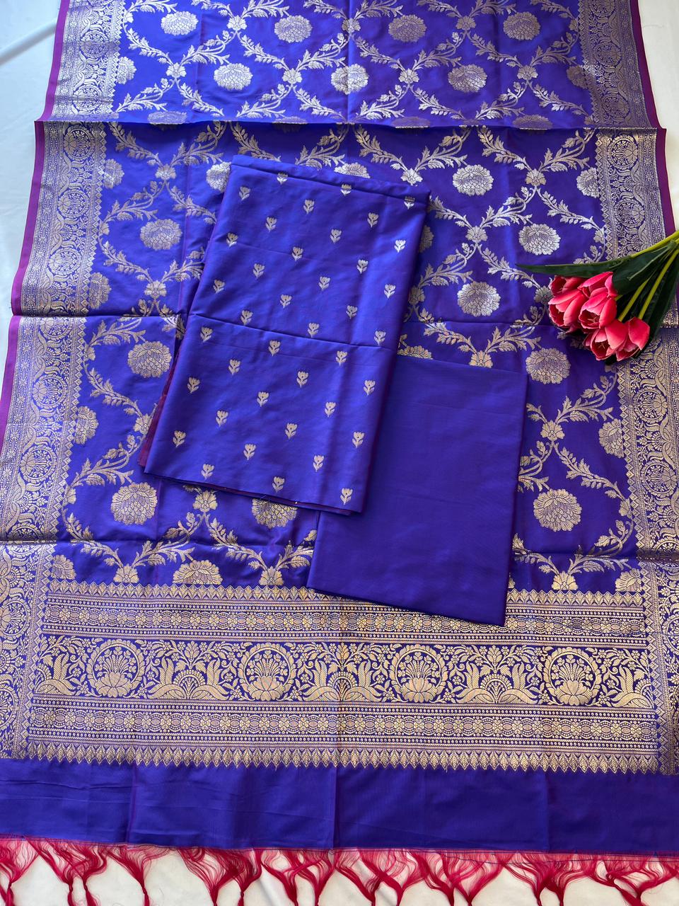 BLUE VAIDEHI BANARASI SUIT