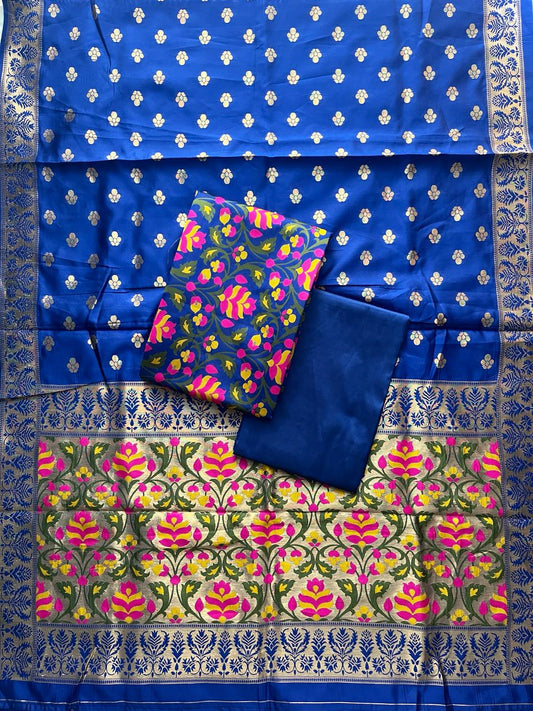 BLUE JASMIN JAMDANI SUIT