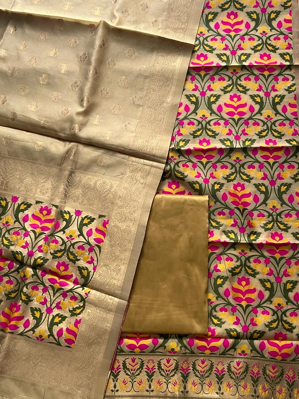 BEIGE JASMIN JAMDANI SUIT