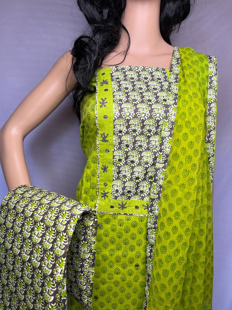 GREEN RADHIKA SUIT