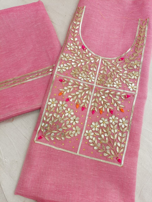 PINK MEENA SUIT